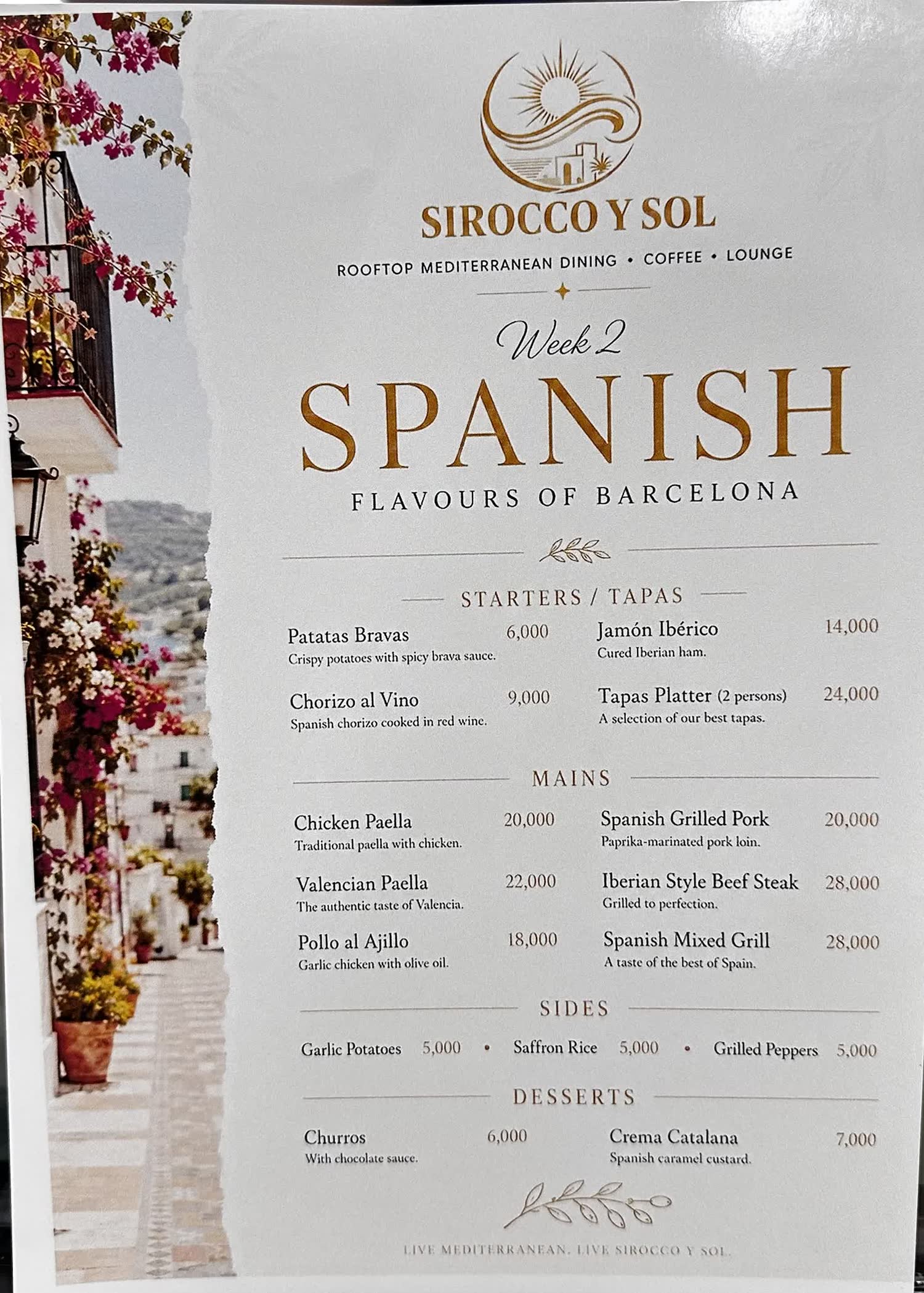 Week 2 — Spanish menu — Flavours of Barcelona